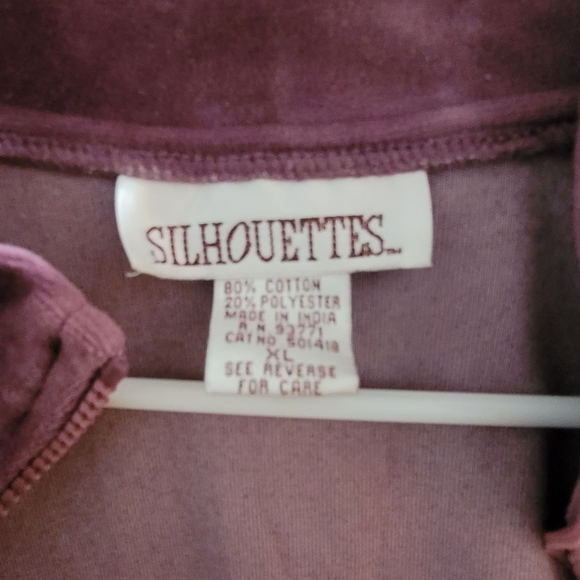 Silhouettes Velvet zip up - Picture 3 of 3